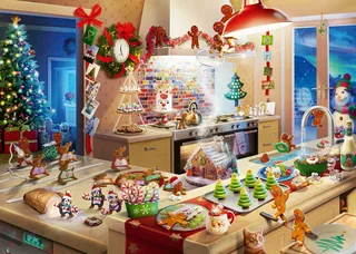 Merry Mischief – Kerst in de Keuken Puzzel – 1000 Stukjes from Ravensburger, Multicolour edition – box 2 of 2