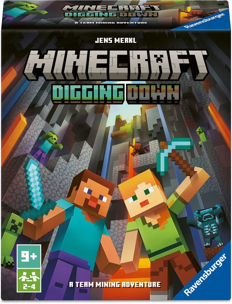 Minecraft Digging Down - Bordspel - Minecraft Avontuur - Vanaf 8 Jaar from Ravensburger – box