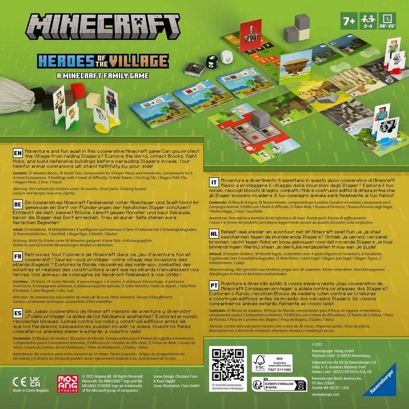 Minecraft junior: Heroes of the village de Ravensburger – boîte 4 sur 4