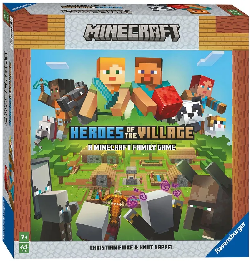Minecraft junior: Heroes of the village - Bordspel de Ravensburger – boîte