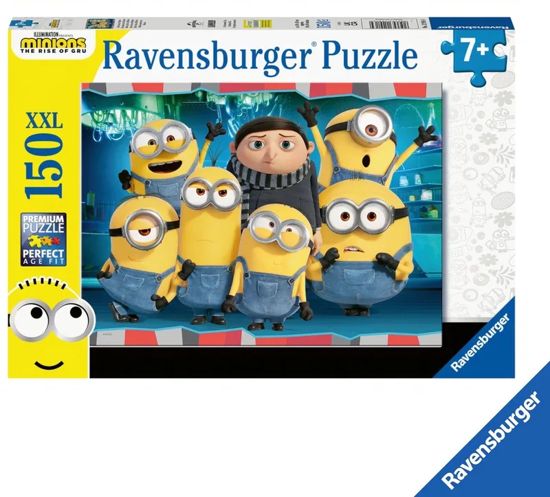 Minionki 2 XXL Puzzel 150 Stukken von Ravensburger, Ausgabe Blau – Schachtel