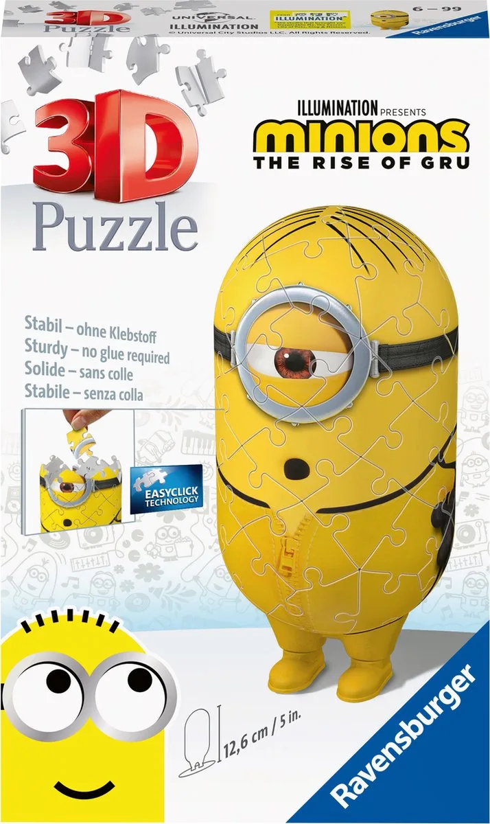 Minions 2 - 3D Puzzel - 54 stukjes de Ravensburger, édition Kung Fu – boîte