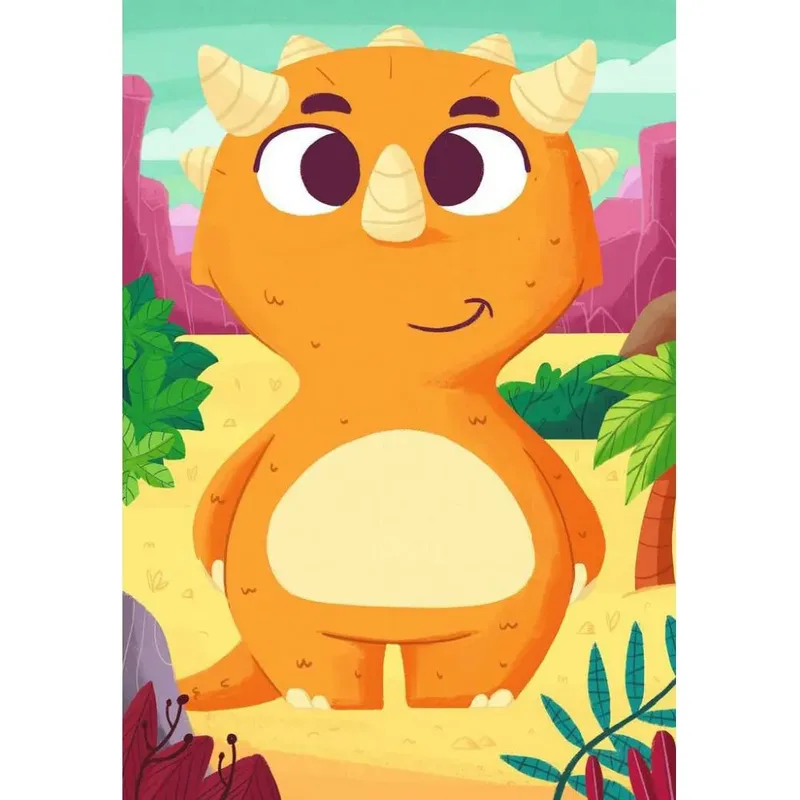 Mix & Match puzzel Schattige dino´s - Legpuzzel - 3x24 stukjes von Ravensburger, Ausgabe Mehrfarbig – Schachtel 4 von 4