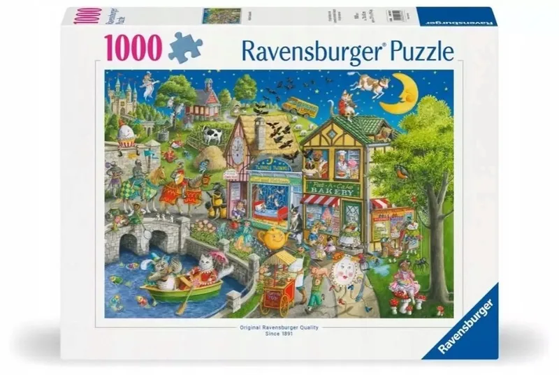Mother Gooseville 2D Puzzel - 1000 Stukjes van Ravensburger, editie Meerkleurig – doos