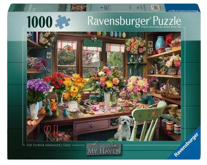 My Haven No.13 - The Flower Arranger's Shed (1000) från Ravensburger – kartong