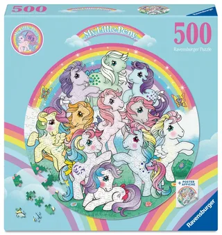 My Little Pony Circle of Colors Puzzel 500 Stukjes Rond fra Ravensburger, Flerfarvet-udgave – æske 2 af 2