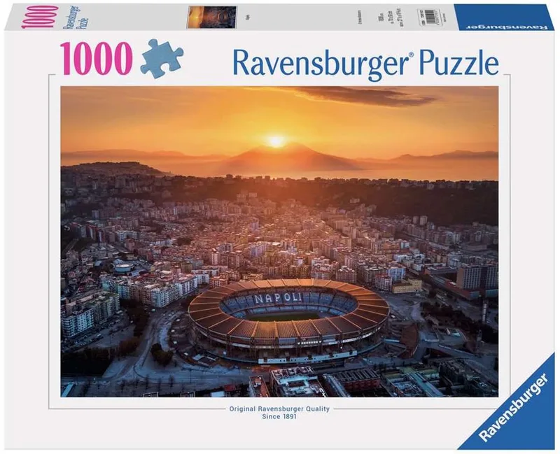 Napels, Italië Puzzel - 1000 Stukjes - Italiaans Stadsgezicht - Legpuzzel voor Volwassenen - Vanaf 14 Jaar van Ravensburger – doos