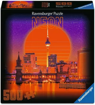 Neon Berlin Puzzel 500 Stukjes | Moderne Stadsgezicht Legpuzzel | Neon Collection de Ravensburger – boîte 1 sur 3
