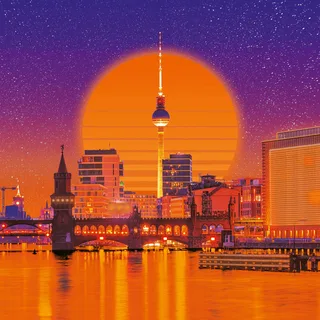 Neon Berlin Puzzel 500 Stukjes | Moderne Stadsgezicht Legpuzzel | Neon Collection de Ravensburger – boîte 3 sur 3