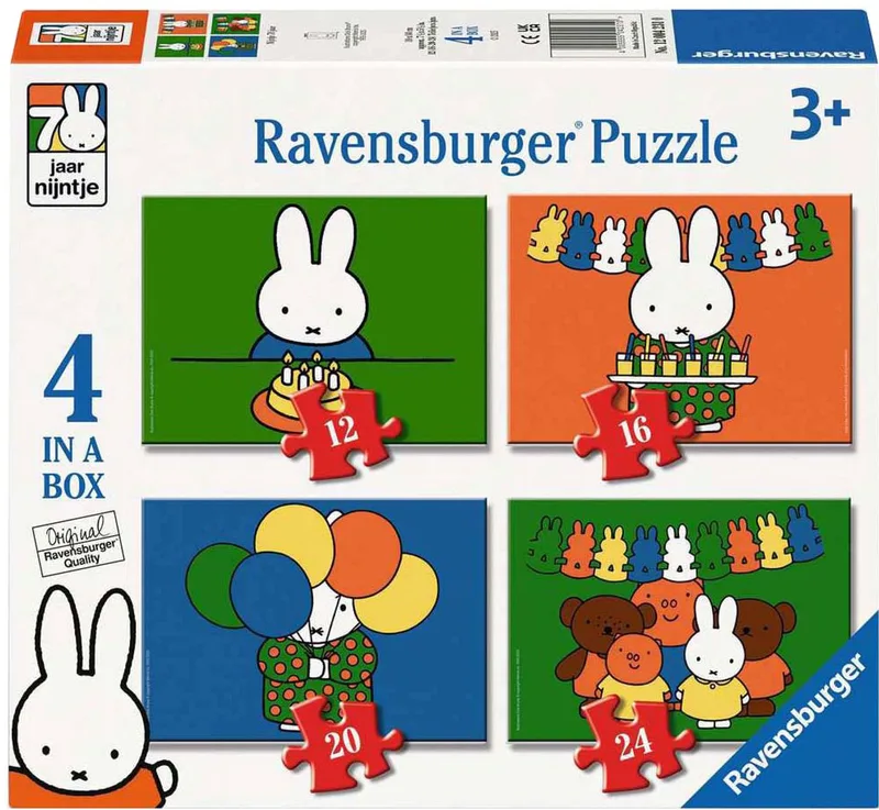 Nijntje 70 jaar van Ravensburger, editie Meerkleurig – doos