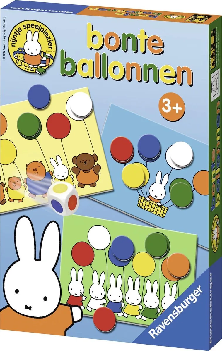 nijntje bonte ballonnen - leerspel from Ravensburger, Multicolor edition – box