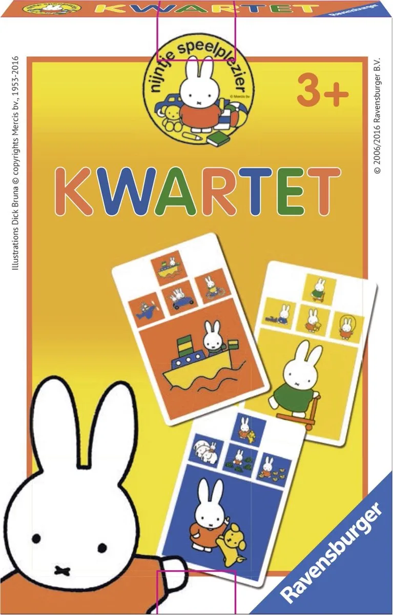 nijntje ontdekt de wereld kwartet from Ravensburger – box