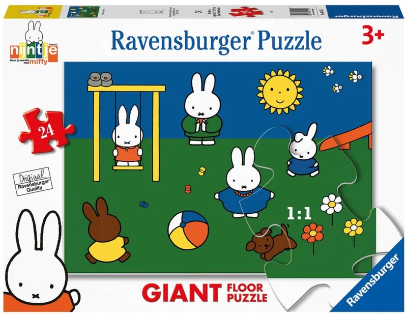 Nijntje Vloerpuzzel 24 stukjes van Ravensburger, editie Meerkleurig – doos