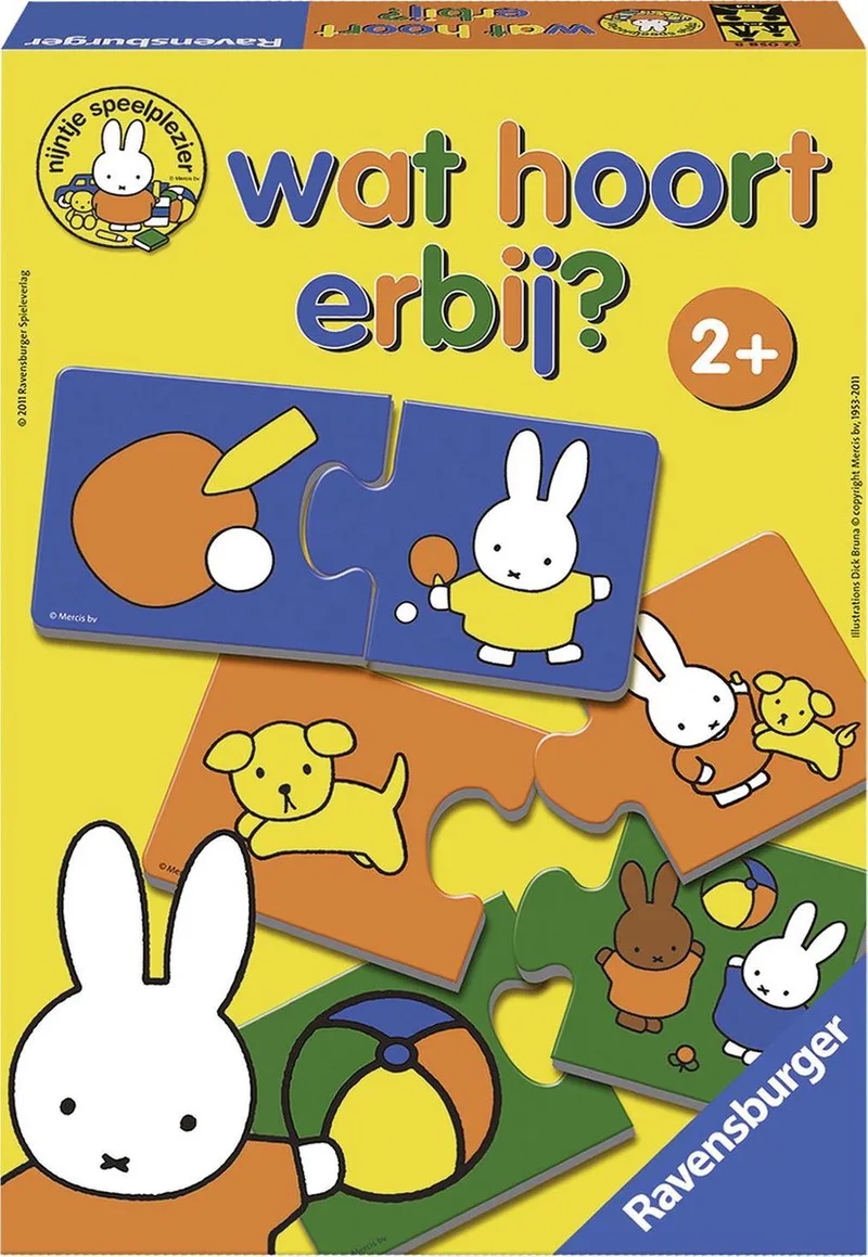 nijntje wat hoort erbij? - kinderspel fra Ravensburger – æske