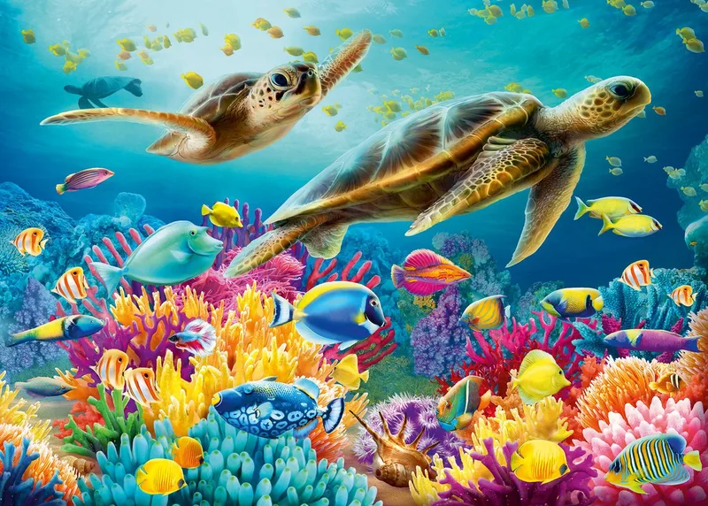 Onderwaterwereld 1000pcs von Ravensburger, Ausgabe Blau – Schachtel 2 von 2
