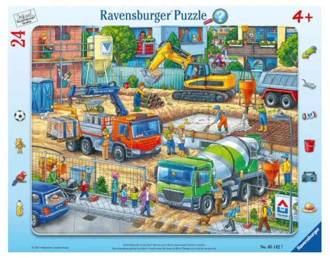 Op de bouwplaats gebeurt van alles! (24) de Ravensburger – boîte