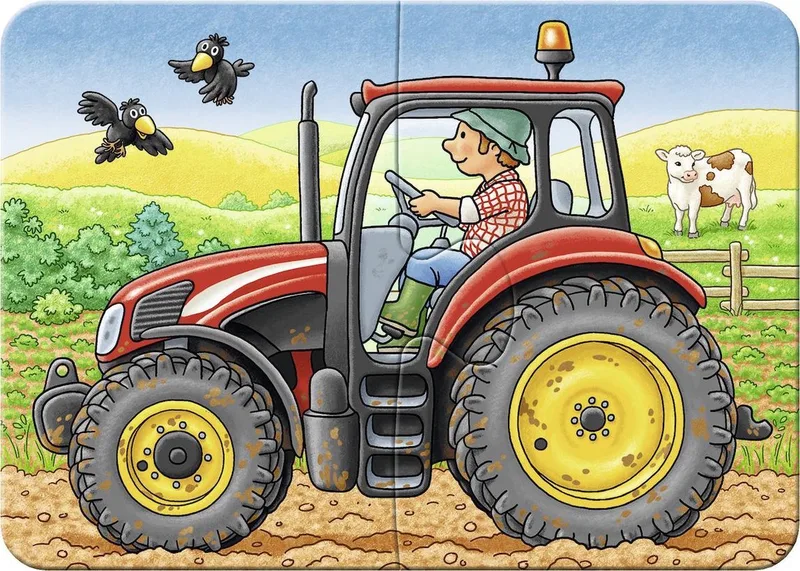 Op het werk- My First puzzels -2+4+6+8 stukjes - kinderpuzzel van Ravensburger, editie Meerkleurig – doos