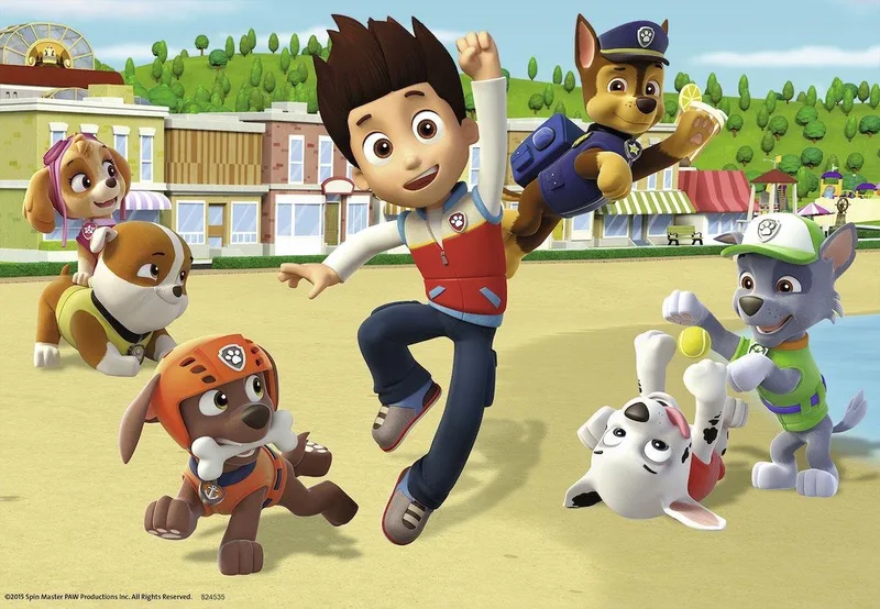 PAW Patrol: Dappere honden - 2x24 stukjes - kinderpuzzel van Ravensburger, editie Meerkleurig – doos 3 van 3