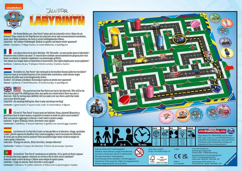 Paw Patrol junior labyrinth van Ravensburger – doos 3 van 5