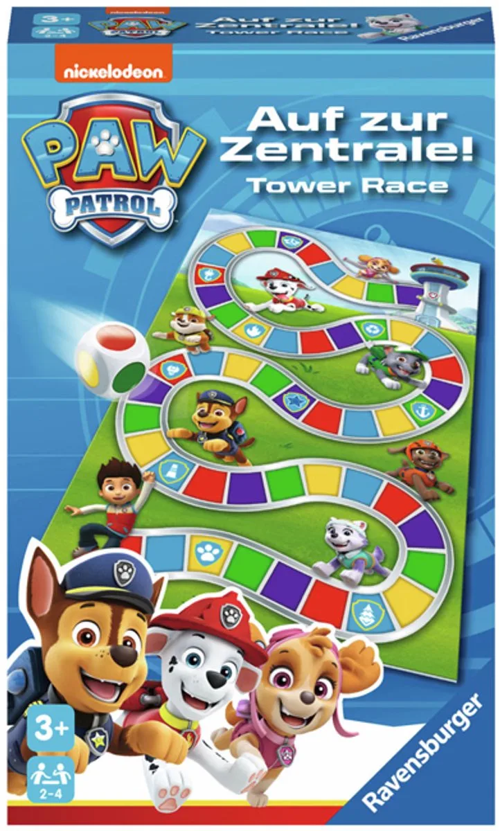 Paw Patrol Race the tower! - Pocketspel from Ravensburger – box