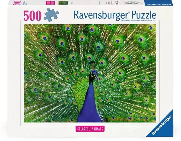 Peacock (500) from Ravensburger – box 1 of 4
