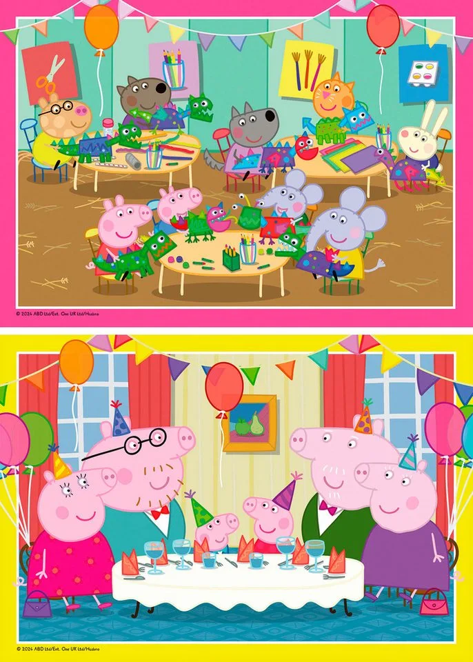 Peppa Pig: Feestje met Peppa (2x 12) van Ravensburger – doos 4 van 4