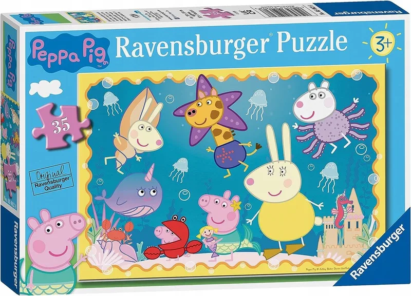 Peppa Pig onderwateravontuurpuzzel 35 stukjes von Ravensburger, Ausgabe Mehrfarbig – Schachtel