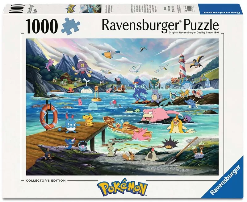 PokÃ©mon Aquana en de Gematigde Zee legpuzzel - 1000 stukjes von Ravensburger, Ausgabe Mehrfarbig – Schachtel