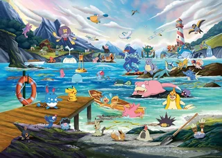 PokÃ©mon Aquana en de Gematigde Zee legpuzzel - 1000 stukjes from Ravensburger, Multicolour edition – box 2 of 2