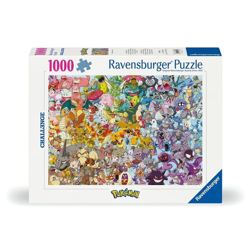 Pokémon Challenge Puzzel - 1000 st - Legpuzzel from Ravensburger, Multicolour edition – box 2 of 3