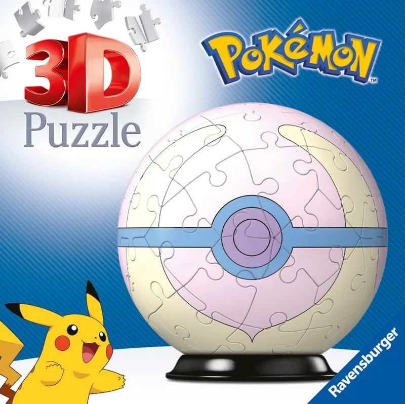 Pokémon Heal Ball - 3D Puzzel fra Ravensburger, Flerfarvet-udgave – æske