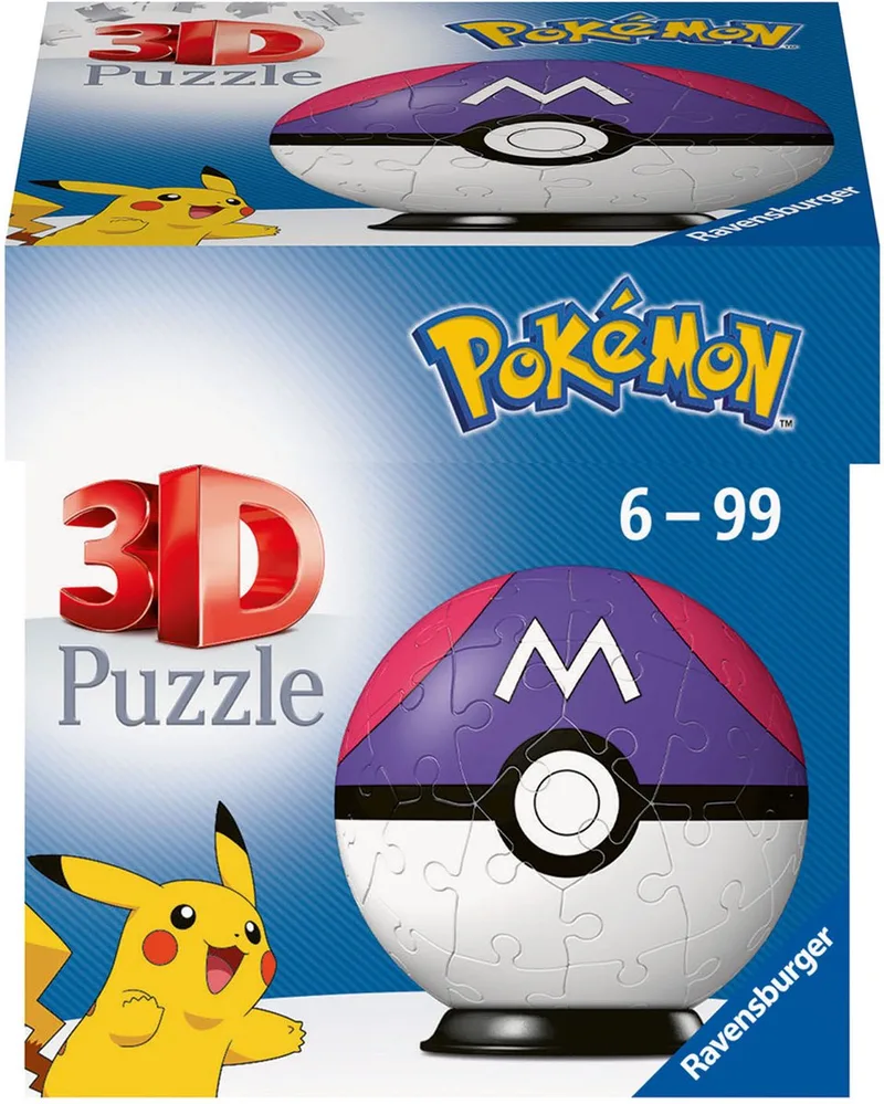 Pokémon Masterbal 3D puzzel from Ravensburger, Multicolour edition – box 1 of 2