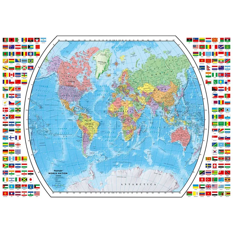 Political World Map 1000p from Ravensburger – box 2 of 2