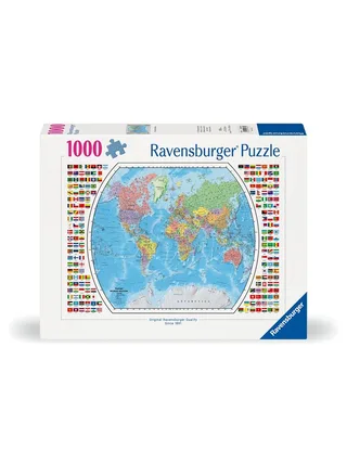 Political World Map 1000p from Ravensburger – box 1 of 2