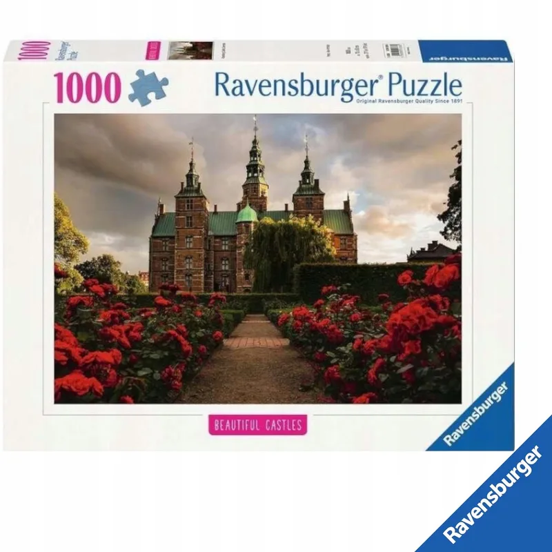Premium Puzzel 1000 Stukken - Kasteel Rosenborg van Ravensburger – doos