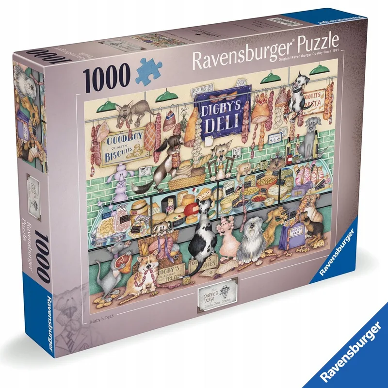 Premium Puzzel 1000 Stukken - Schattige Honden von Ravensburger – Schachtel