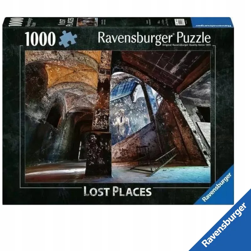 Premium Puzzel 1000 Stukken: Vergeten Graffiti Plekken van Ravensburger – doos