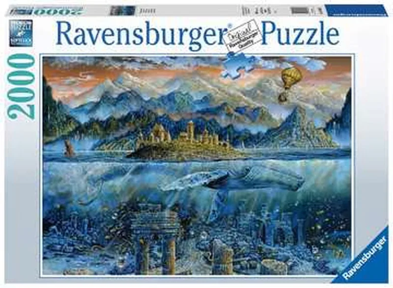 Premium Puzzel 2000 Stukjes - Wijze Walvis van Ravensburger, editie Meerkleurig – doos