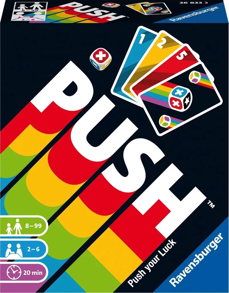 Push - Dobbelsteenspel from Ravensburger, Multi color edition – box