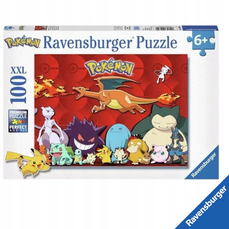 Puzzel 100 Pokémon XXL Educatief Speelgoed van Ravensburger, editie Meerkleurig – doos