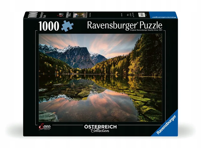 Puzzel 1000 Stukjes: Piburger Meer van Ravensburger – doos