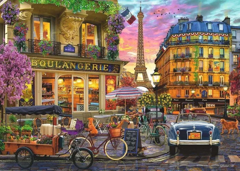 Puzzel - 1000 stukjes - Toont het betoverende Parijs in zijn hoogtijdagen - Levendige kleuren - Inlijstbaar - Hoge kwaliteit - Puzzel voor volwassenen von Ravensburger, Ausgabe Kleur – Schachtel