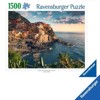 Puzzel 1500 Stukken Cinque Terre Uitzicht Educatief Speelgoed van Ravensburger, editie Meerkleurig – doos 1 van 2