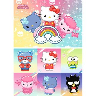 puzzel 2 puzzels - Hello Kitty - 24 stukjes. de Ravensburger, édition Multicolore – boîte 4 sur 4