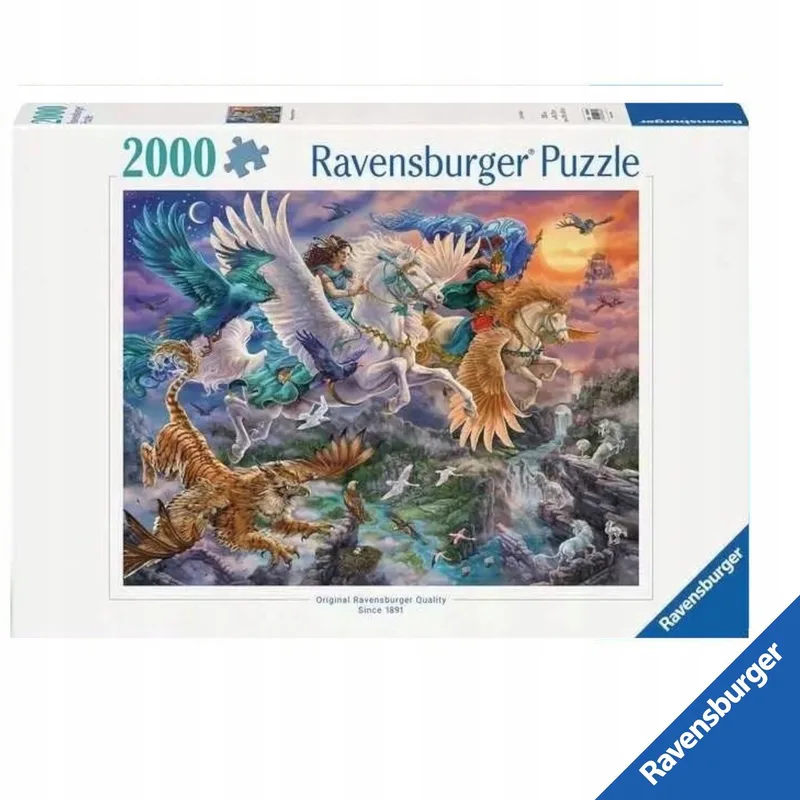 Puzzel 2000 Stukjes Fantasie Pegasus Educatief Speelgoed from Ravensburger, Multicolour edition – box