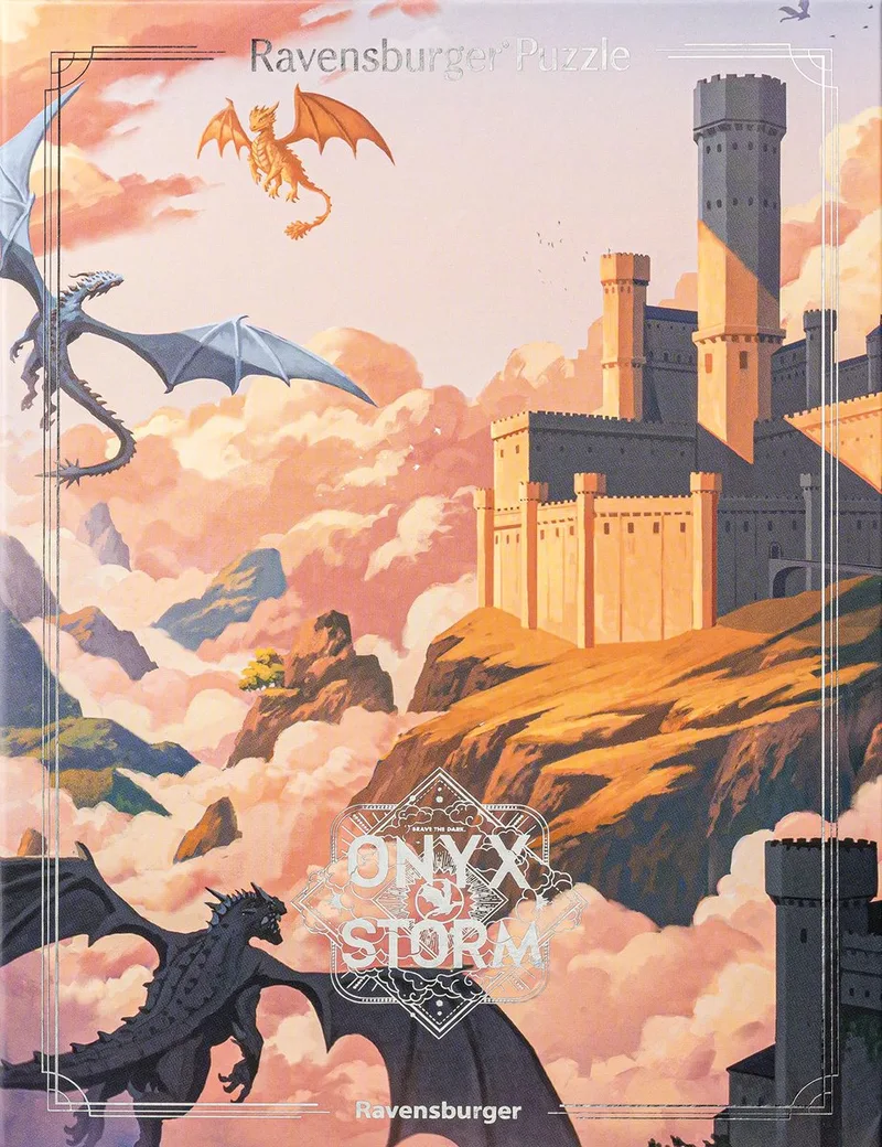 Puzzel 500 Stukjes | Romantasy Collection | Rebecca Yarros Fantasy Legpuzzel from Ravensburger, Onyx Storm edition – box