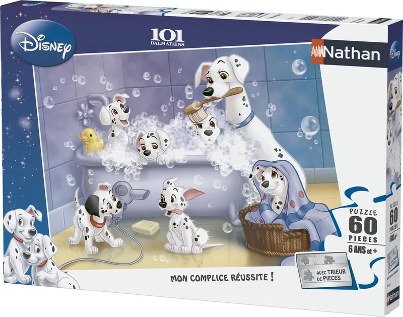 Puzzel 60 stukjes - De 101 DalmatiÎrs from Ravensburger, Multicolor edition – box