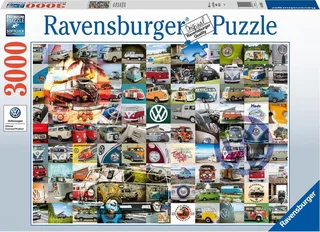 puzzel 99 VW Bulli Moments - Legpuzzel - 3000 stukjes van Ravensburger, editie Meerkleurig – doos 1 van 2