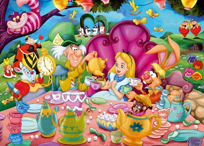 puzzel Alice in Wonderland - 1000 stukjes legpuzzel. van Ravensburger, editie Meerkleurig – doos 2 van 2
