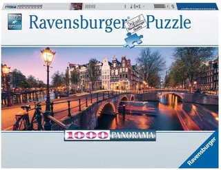 puzzel Amsterdam by Night - legpuzzel 1000 stukjes. from Ravensburger, Multicolour edition – box 1 of 2